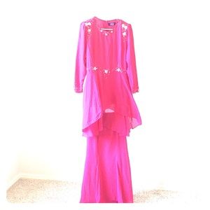 Traditional Burmese outfit.